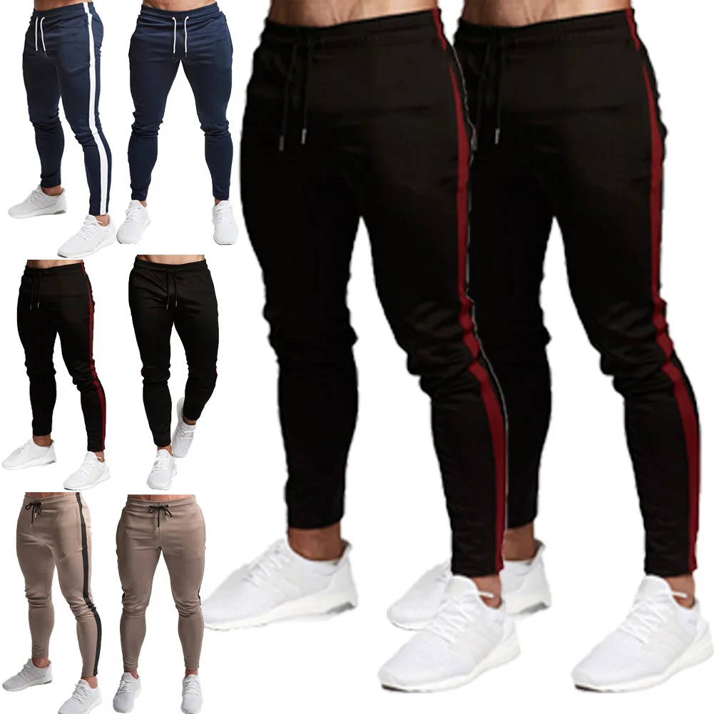 Мужские штаны для бега, модные спортивные тренировочные штаны в стиле хип-хоп, длинные штаны