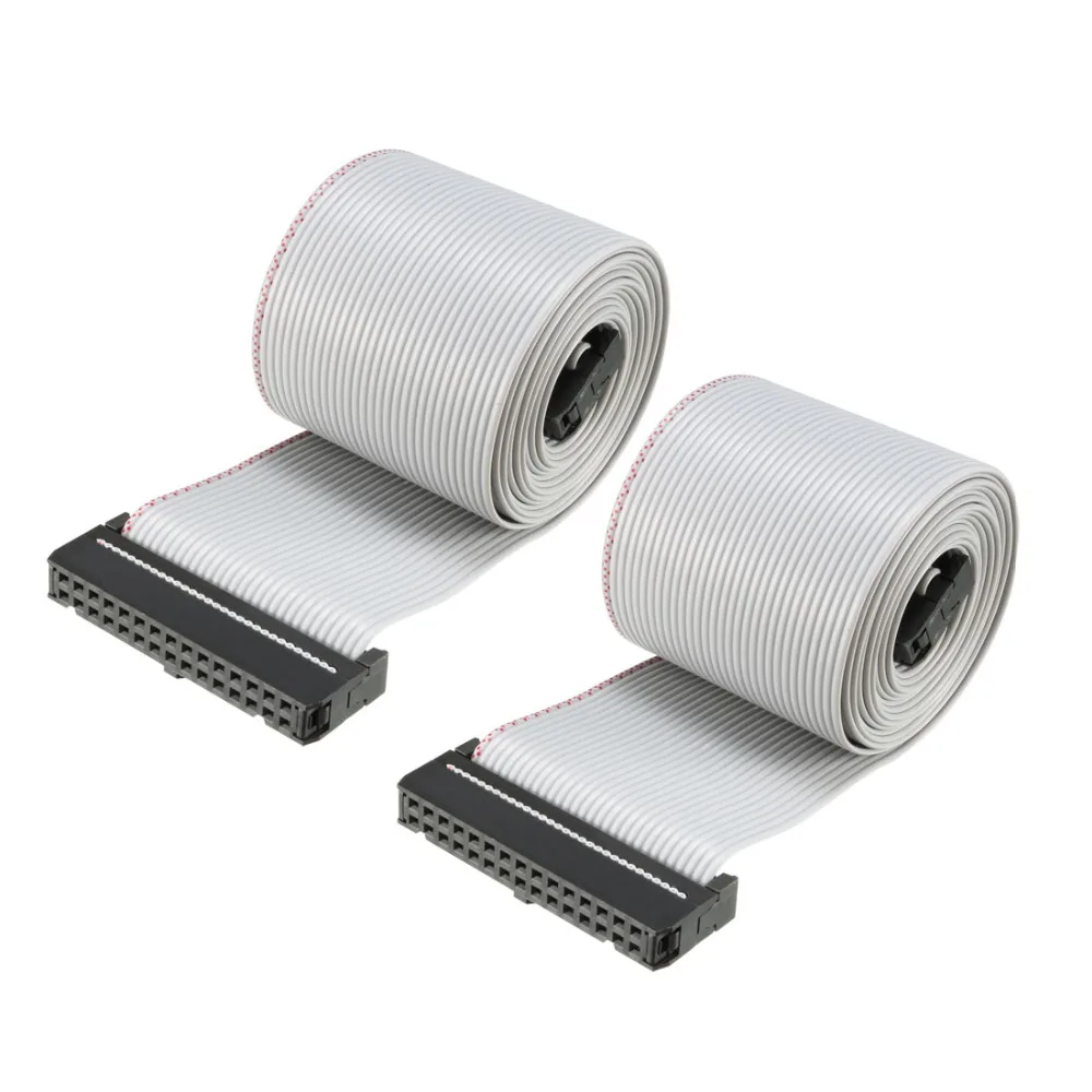 uxcell IDC 26 Pins Wire Flat Rainbow Ribbon Cable 66cm 2.54mm Pitch 1pcs