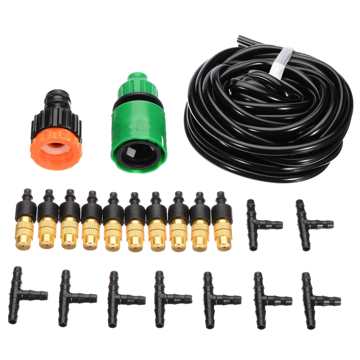 16ft Garden Misting Cooling System Patio Water Mist Nozzles Mist Sprinkler Water Kits System Outdoor