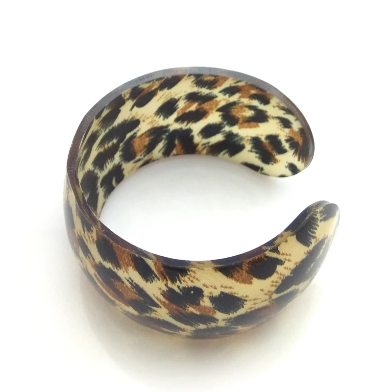 24pcs/pack Leopard Plastic Bangle, Wholesale Fashion Jewelry Bangle, Acrylic Big Bangle 2