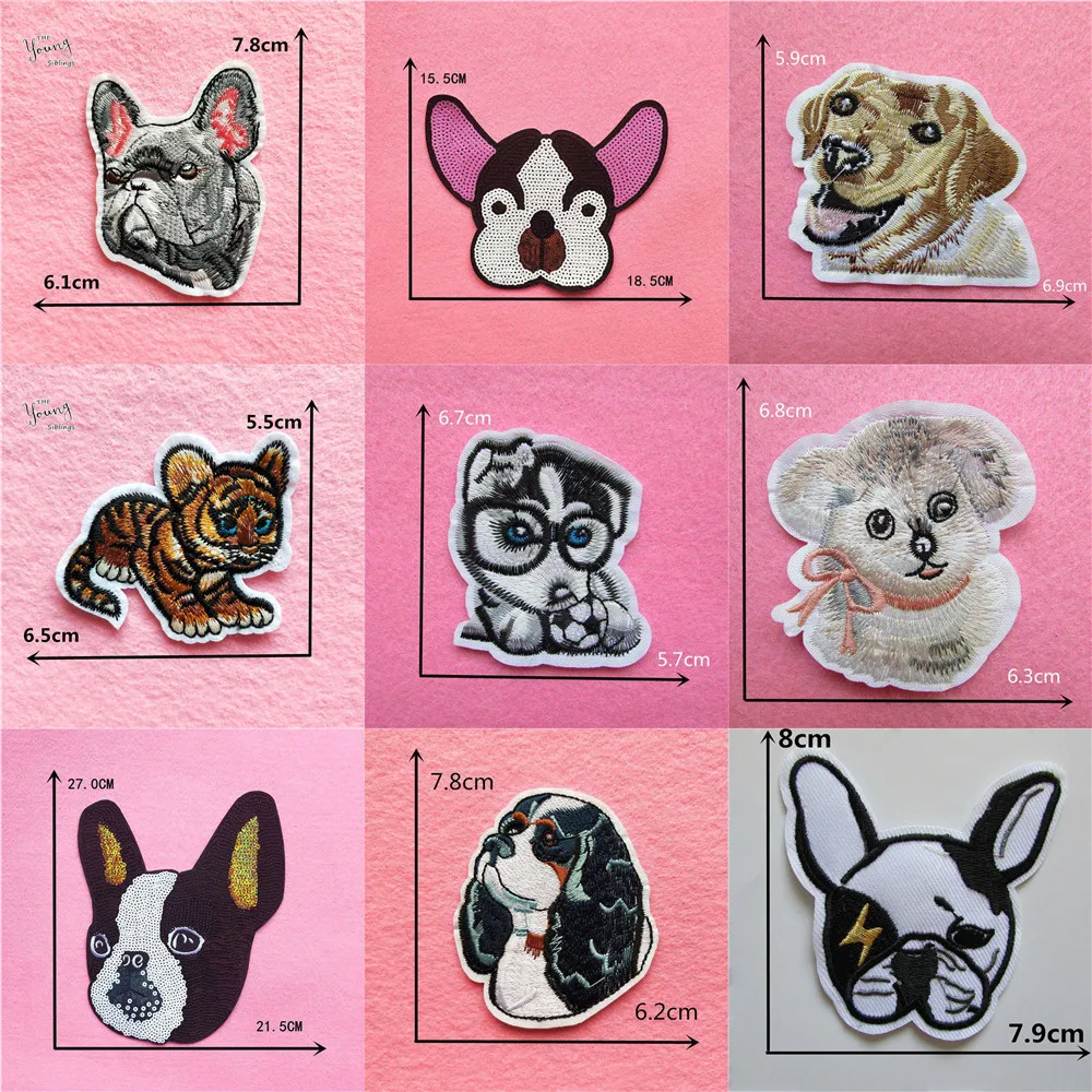 Dog Patches Decorative Stickers Scrapbooking Cartoon Animal Stickers badge Stationery Album Stickers Kids Gifts Accessories