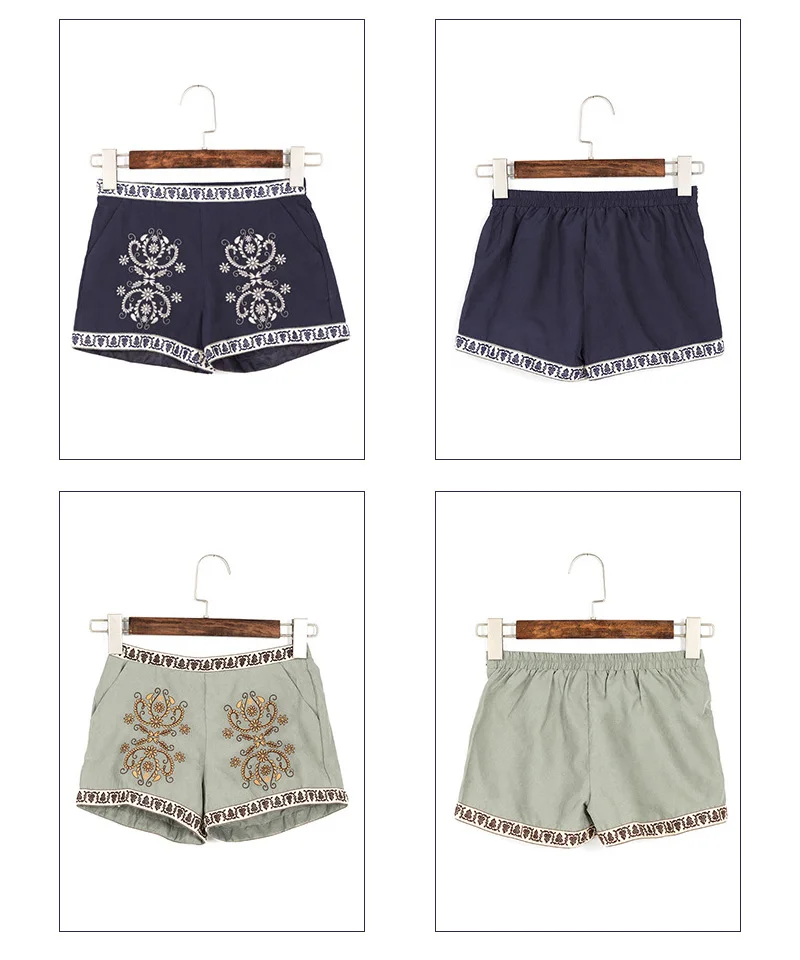girls embroidered shorts G3769-8
