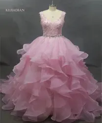 Кружево Аппликации бальное платье Пышное Платье 2018 Vestido De 15 anos дебютантка Сладкие 16 длинное платье для 15 лет невесты платье