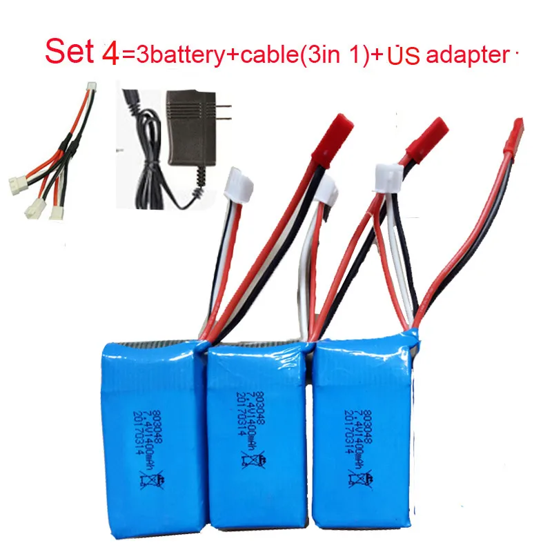 7,4 V 1400mah RC автомобильный аккумулятор для A949 A959 A969 A979 K929 1/18 Rc автомобиль LiPo аккумулятор A949 27 части для Wltoys автомобильные запчасти - Цвет: set4 us 3battery