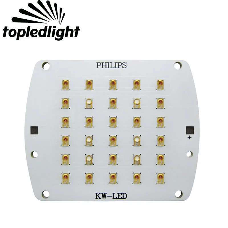 

Topledlight Customize 48W LUMILEDS LUXEON Rebel 24PCS Red(610-620nm) + 6PCS Royal Blue(450-455nm) Plant Grow Led Emitter Lamp