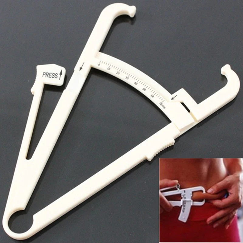 

1Pc Body Fat Tester Caliper Skin Analyzer Measure Charts Fitness Slim Keep Health Tester Body Fat Monitor Sebum Meter Folder