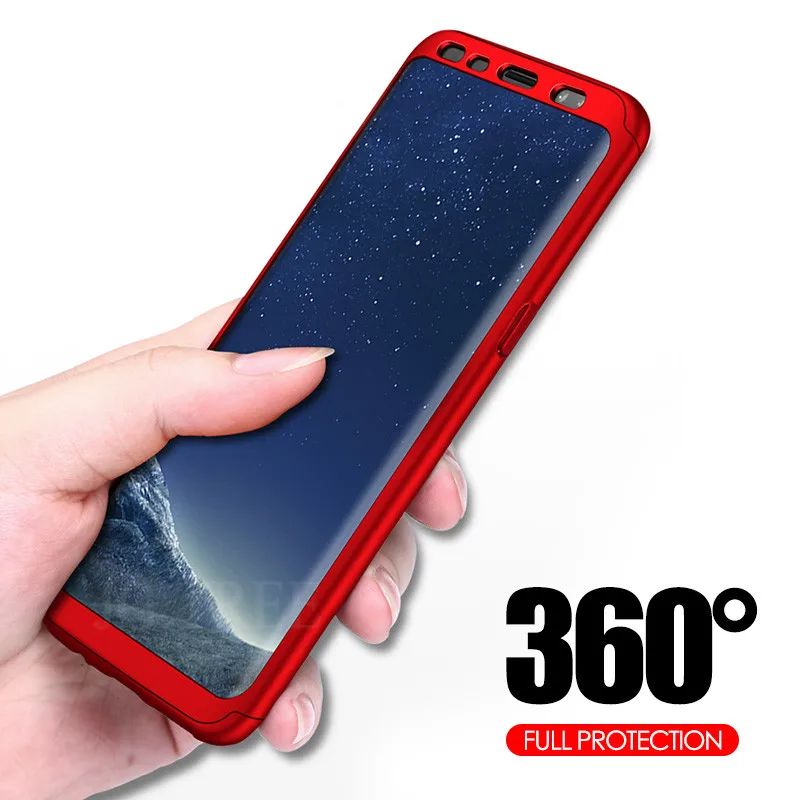 

360 Luxury Shockproof Full Cover Cases For Samsung Galaxy S9 S8 Plus Case Hard Phone Shell For Samsung S8 Note 8 9 Case