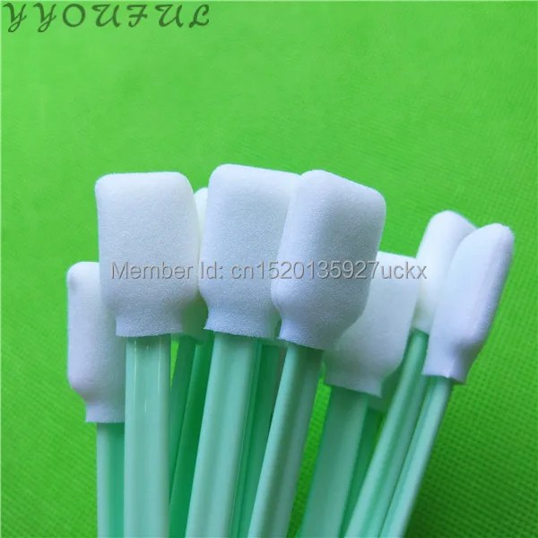 500pcs quality Foam Cleaning Swabs for Thermal Print heads Zebra