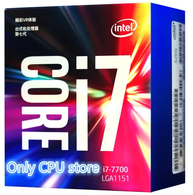 Процессор Intel Core 7 series процессор I7 7700 I7-7700 в штучной упаковке процессор LGA 1151-land FC-LGA 14 нанометров четырехъядерный процессор