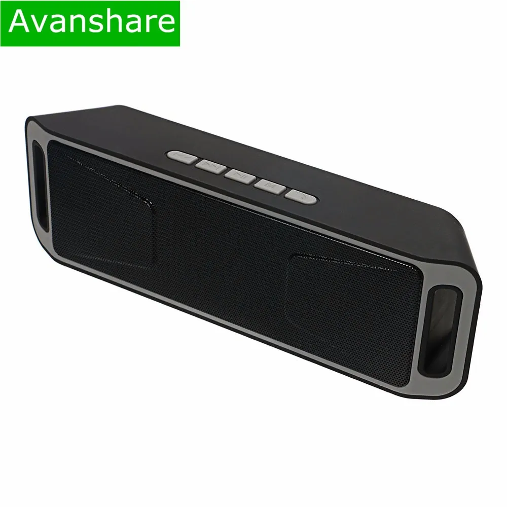 

Avanshare 208 Wireless Bluetooth Speaker Subwoofer Usb Speakers Mp3 Player Portable Speaker Tweeter Hoparlor Aux TF Speaker FM