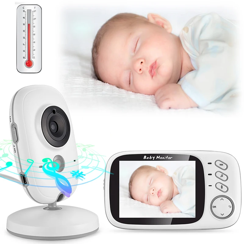 3 2 font b Wireless b font Baby Audio Monitor With Camera Audio Video Baby Camera