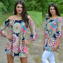 Новая Европейская и американская женская летняя одежда с принтом в виде слова на плече с рукавом-пузырьками