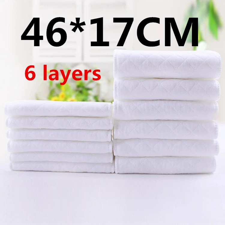 

20pcs New Reusable and Easy use, Soft and Breathable Baby Modern cloth diaper Nappy Liners inserts 6 Layers si2584