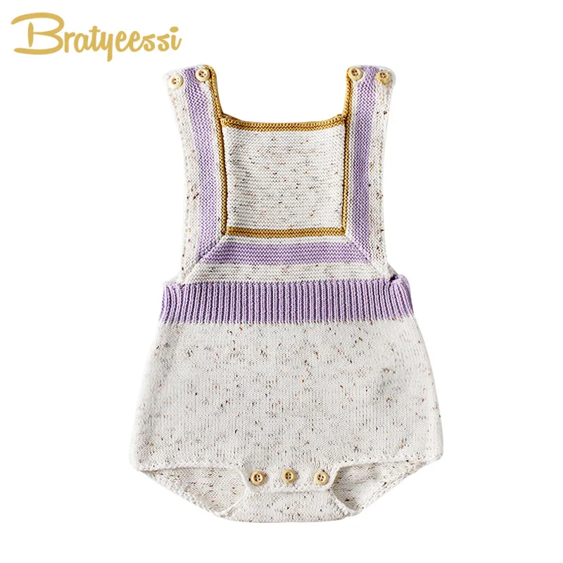 

New Knit Baby Jumpsuit for Boys Spring Autumn Infant Romper Sleeveless Kids Overalls Baby Onesie Girls Clothes Toddler Rompers