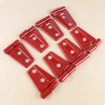 

CITALL 24Pcs Red ABS Door Hinge Cover Protector Cover Trim Fit for Jeep Wrangler JK 4 Door 2007 2008 2009 2010 2011-2018