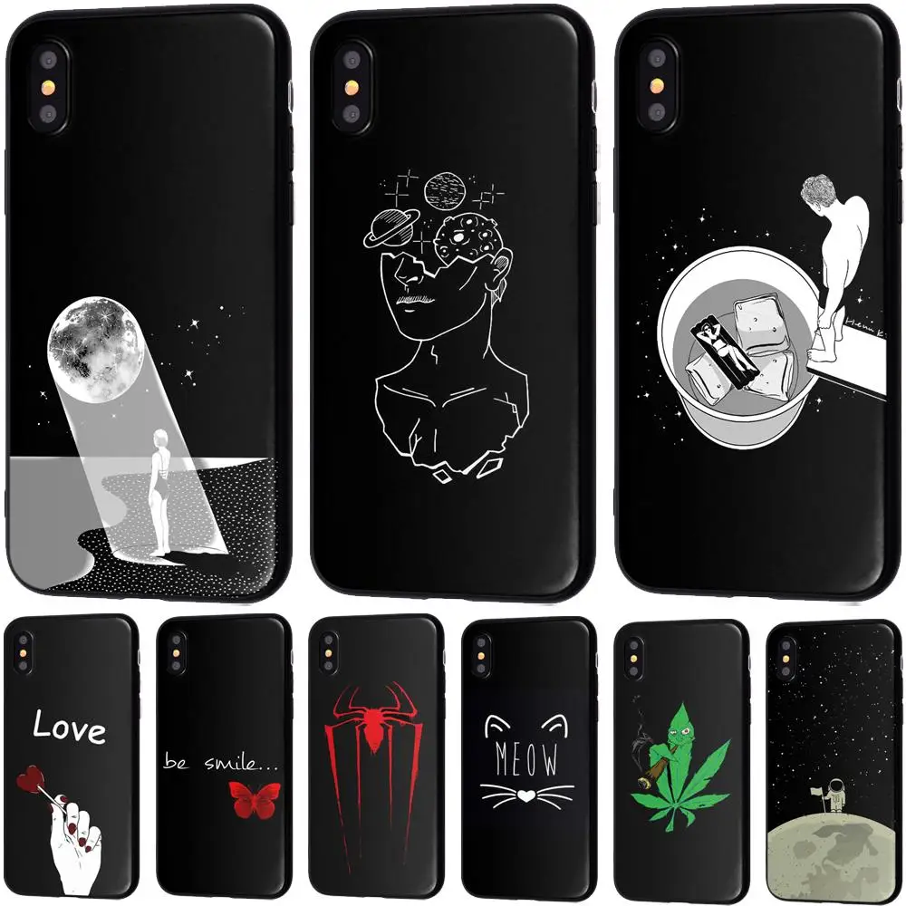 

Animal Love Heart Soft TPU Silicone Cases for iPhone 5 S SE X Phone Case For iPhone 6s 6 7 8 Plus XS Max XR Coque Frosted Fundas