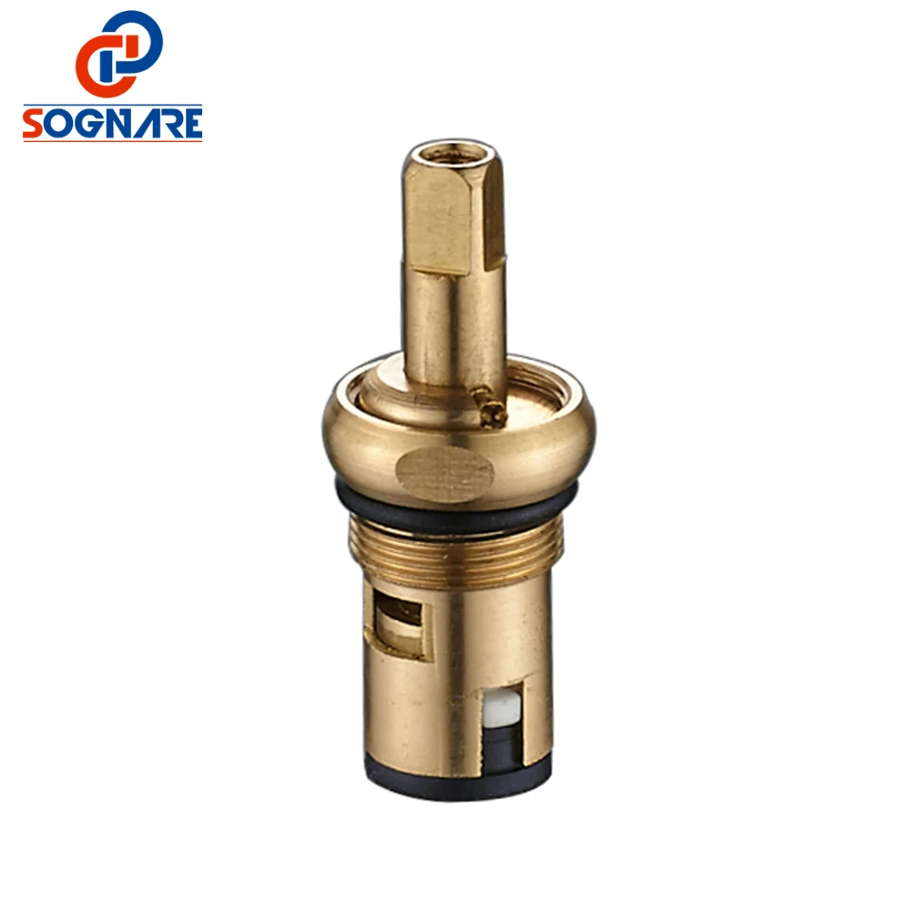 

SOGNARE Russian Style Standard 1/2 Ceramic Faucet Cartridge Water Mixer Tap Inner Faucet Disc Valve Quarter Turn Cartridges D52