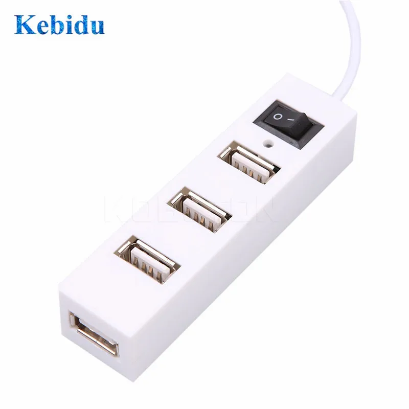 Разветвитель KEBIDU с 4 внешними USB портами для Windows XP Vista 7 Mac OS 9 1 USB2.0|external usb hub|usb hubusb hub