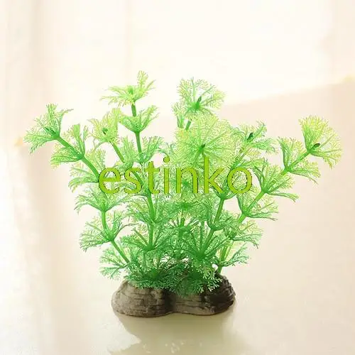 Eco-friendly Tank Decoration Artificial Plastic Plants Aquarium Plants Simulated Watergrass Home Garden DIY Free Shipping EQ003