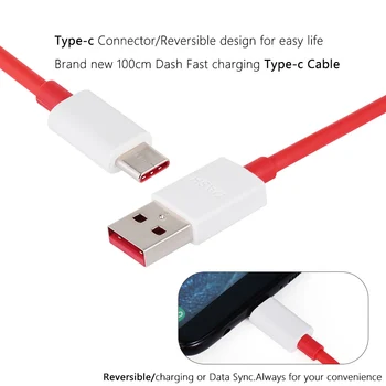 

High Speed Charging Power Data Cable For One plus 3 3t 5 5t 6 4A Original Oneplus 6t Dash Charger Cable Usb 3.1 Type C