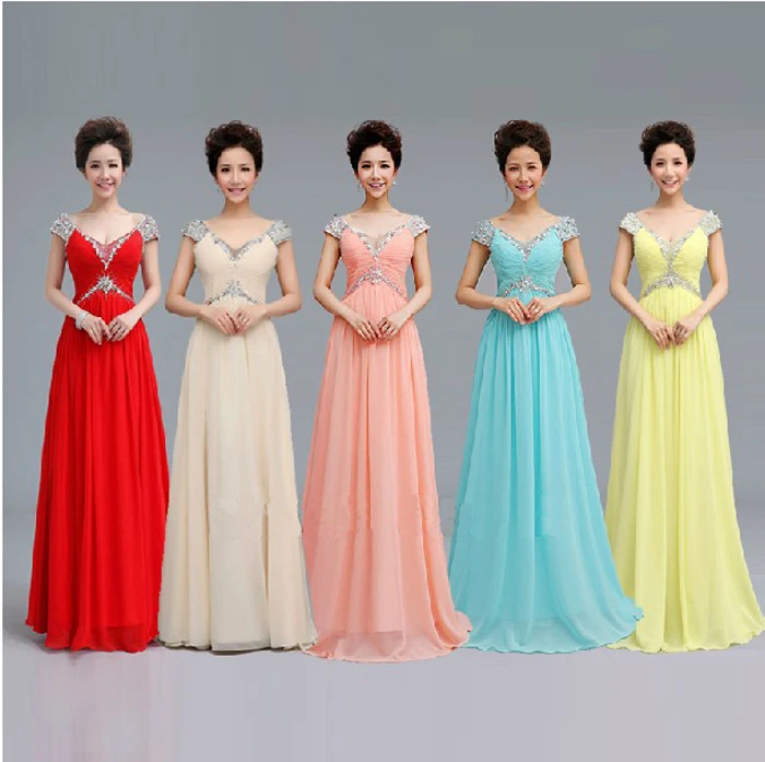 new design long gown