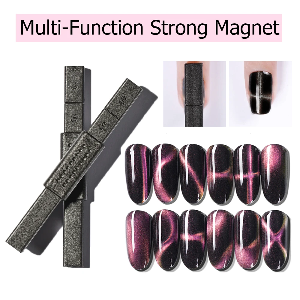 

MIZHSE Cat Eyes Gel 12 Styles Strong Magnetic Nail Stick 3D Cat Eye Effect Magnet for UV Gel Soak Off UV Gel Nail Art Lacquer