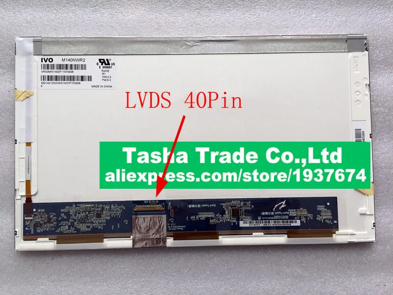 

For Asus A43S LCD Screen LED Display Original 14.0 LVDS 40Pins 1366*768 LCD Glossy Tested Good quality