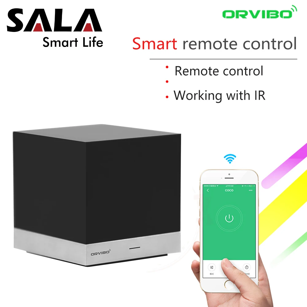 

Orvibo Xiaofang Smart Remote Control Automation Systems WiFi IR Controller Hub by iOS Smartphone Android with Alexa Google Home
