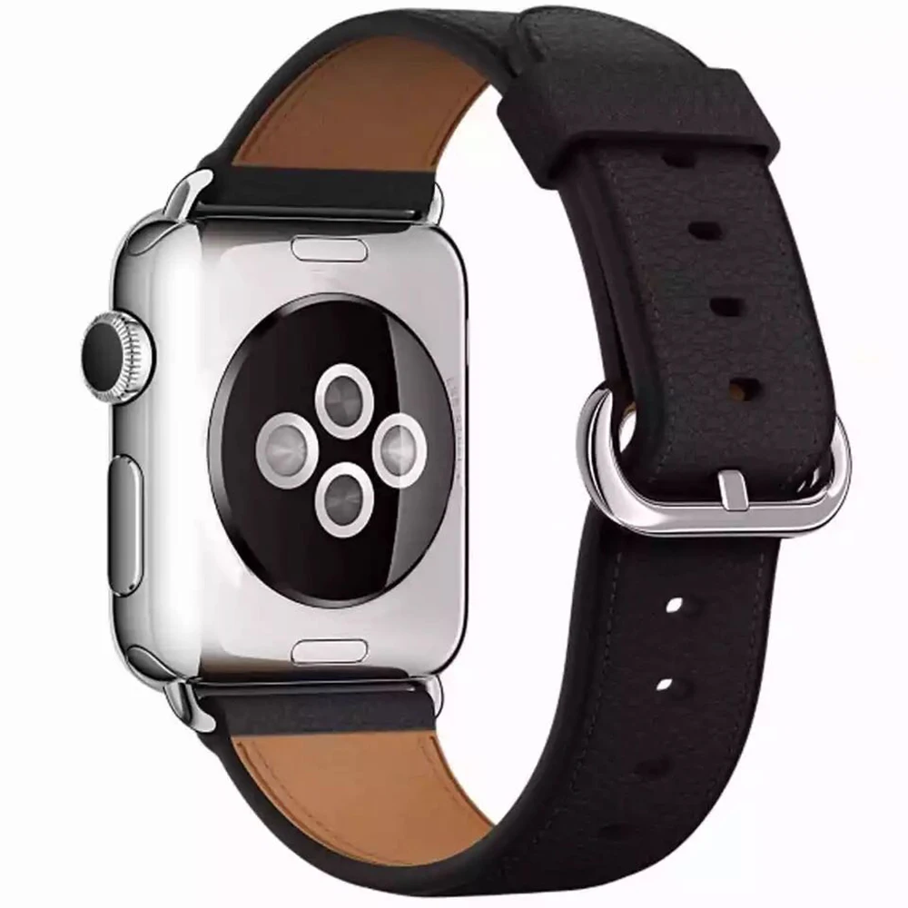 Высококачественная кожаная Петля для iWatch 4 40 мм 44 спортивный ремешок Apple watch 42 38