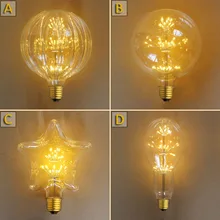 Стиль! 2 Вт E27 220 V для декора стен G150 светодиодный подвесной светильник в стиле ретро лампада Винтаж электрическая лампочка эдисона лампочка Bombillas ампулы