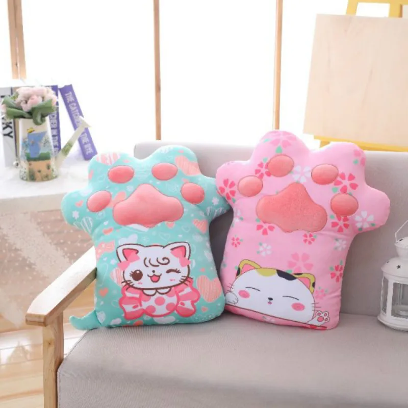

New cute cat paw pillow plush toy doll doll cat bed Doll Girl Birthday Gift