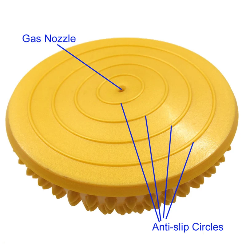 PVC 2019 Inflatable Half Yoga Balls Massage Point Fitball Exercises Trainer Stabilizer GYM Pilates Fitness Balancing gym ball 68