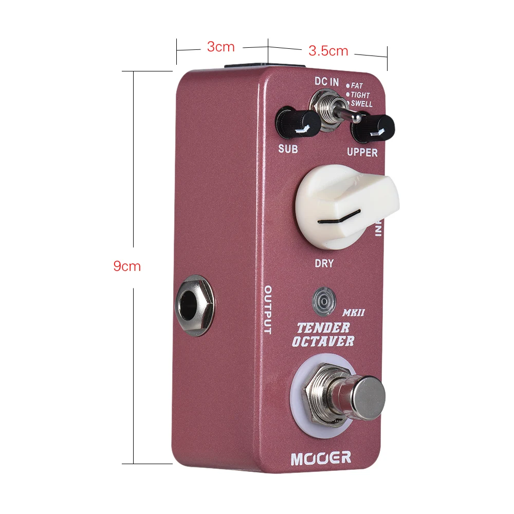 MOOER TENDER OCTAVE электрическая гитарная педаль MKII Octave с эффектами 3 режима True Bypass