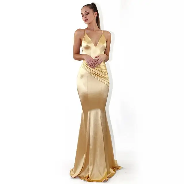 long silk slip dress