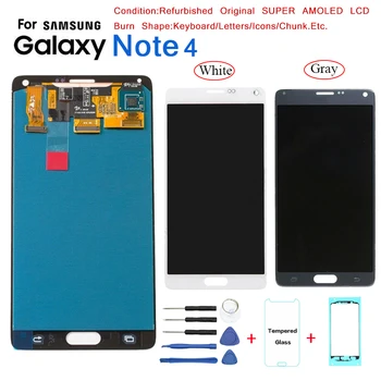 

For Samsung Note 4 N910 N9100 Display LCD Screen replacement for Samsung N910W8 N910U N910T lcd display screen Burn Shadow