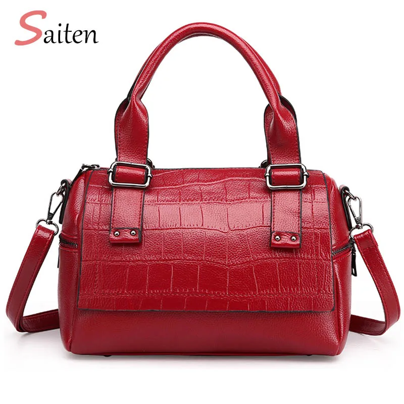 

2017 New Fashion Handbag New Fashion PU Leather Big Women Shoulder Bags Casual Ladies Boston Bag High Quality Bolsas Femininas