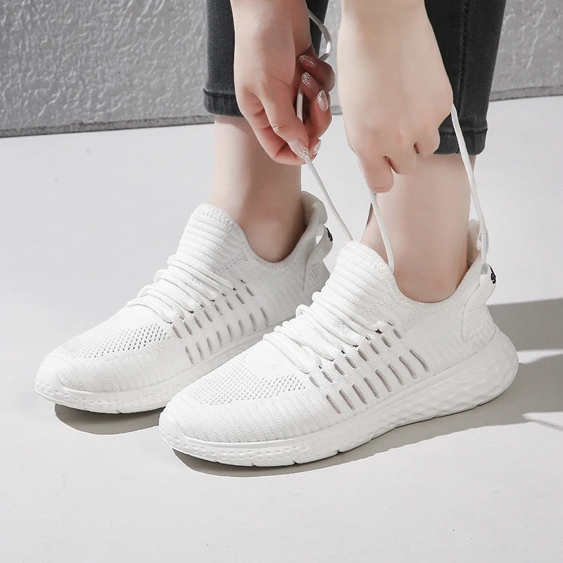 

Sneakers Women 2019 Light Weight Running Shoes For Women Air Sole Breathable Zapatos De Mujer High Quality Couple Sport Shoes