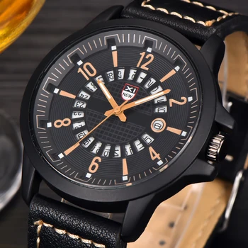 

Wholesale 2018 Mens Cheap Watches Brand XINEW Leather Strap Date Calendar Fashion Casual Quartz Watch Montre Homme Marque Grosse