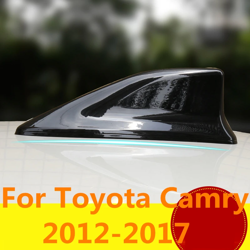 

Car Shark Fin Antenna Auto Radio Signal Aerials Roof Antennas Exterior decoration Auto Accessories For toyota camry 2012-2017