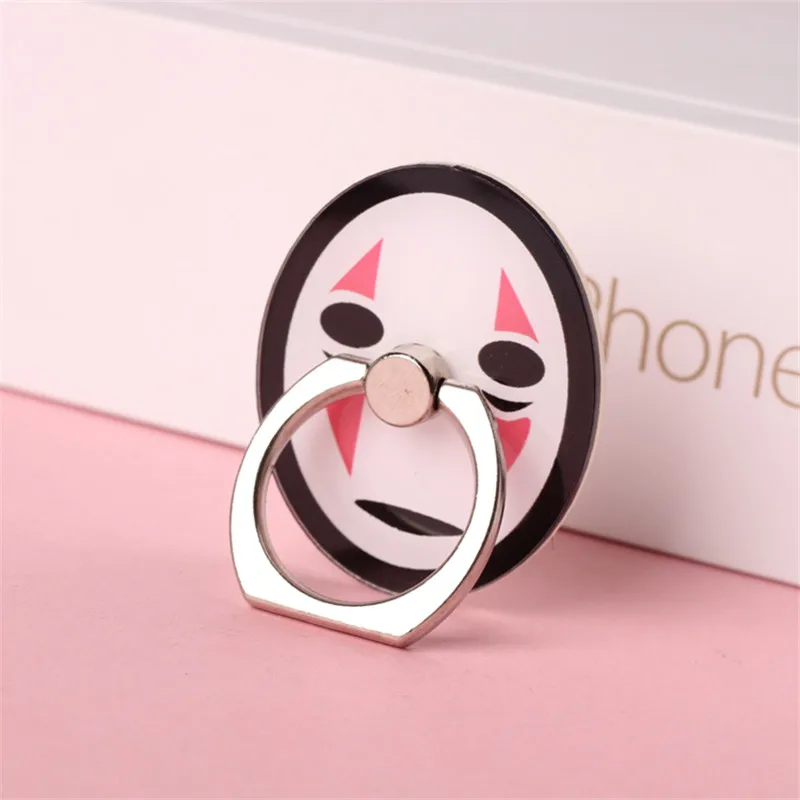 Cute Cartoon No Face Man Universal Smartphone Stand Holder Mobile Phone Finger Ring for All Smart Phone iPhone Accessory Samsung