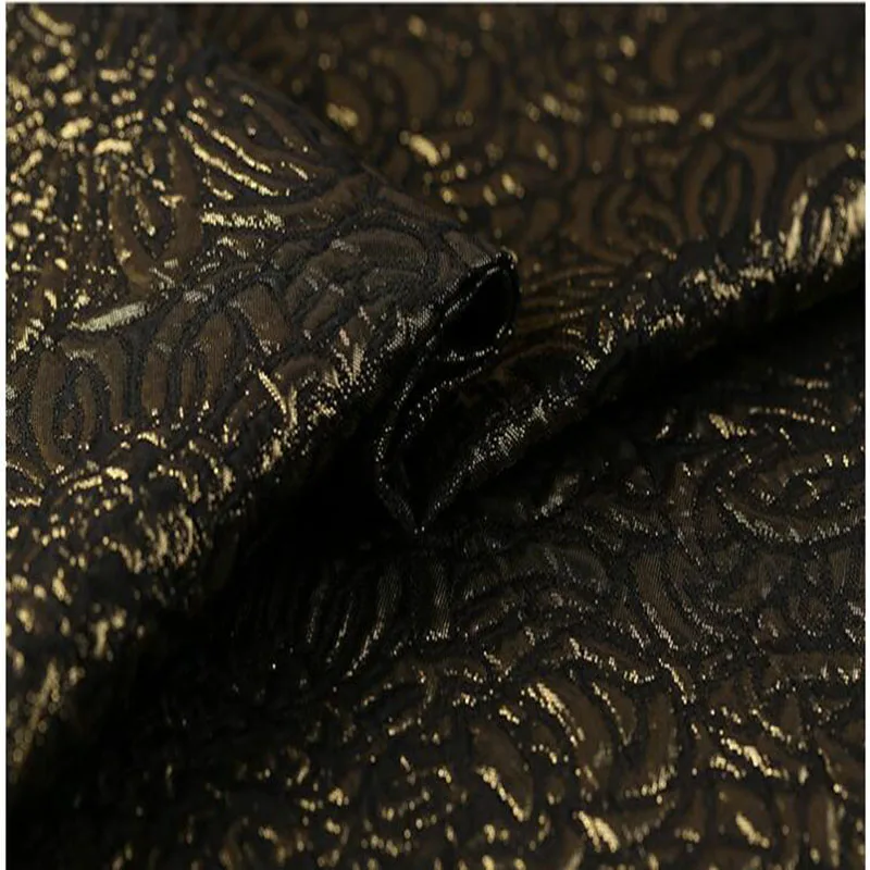 143 см х 1 м хороший французский дизайн жаккардовая парча ткань золотая нить жаккардовая парча ткань швейный материал Diy платье одежда костюм
