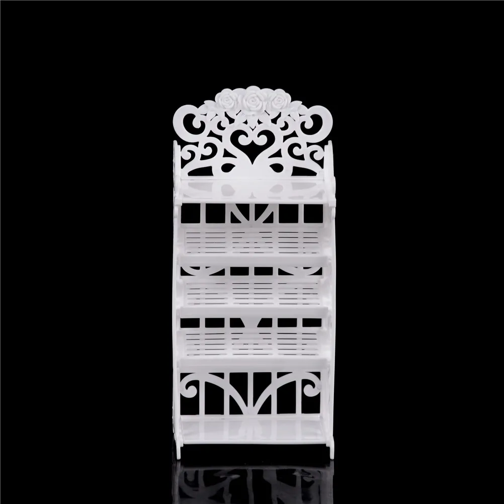 مجموعة واحدة البلاستيك حذاء أبيض رف خزانة خذاء مسرح اكسسوارات أثاث ل دمية طفلة الأطفال DIY هدية لعبة