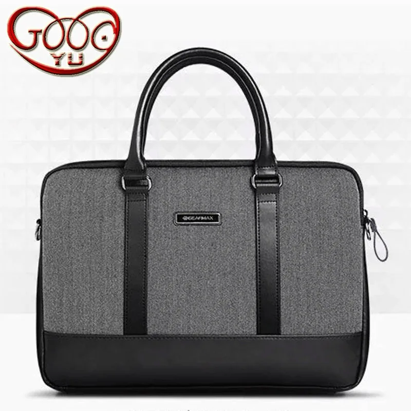 

Men 's genuine leather business bag wear - resistant negative pressure waterproof breathable notebook notebook computer bag
