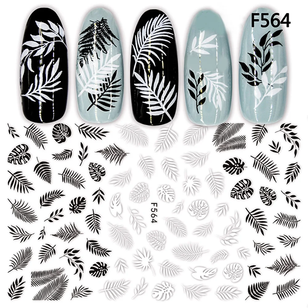

1pc Summer Nail Sticker Flamingo Flower Decals Letter Rose Leaf 3D Nail Slider Polish Manicure Adhesive Tips Nail Art Decoration