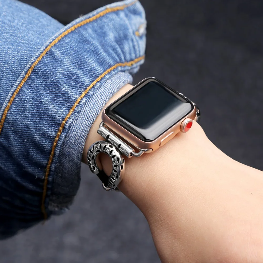Ремешок диаметром 38 мм/42 мм для iWatch сменный Браслет из натуральной кожи с