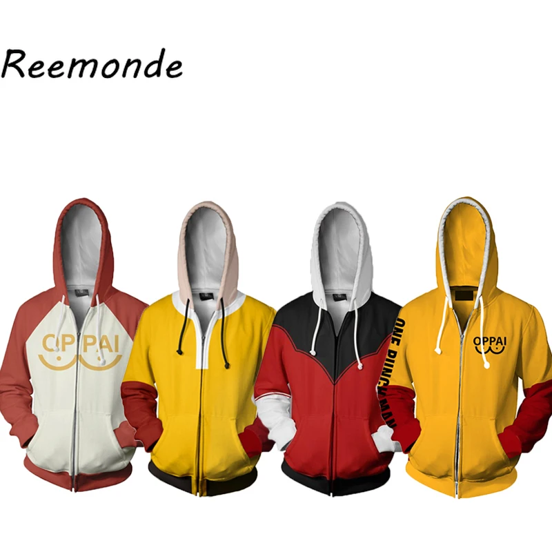 herrenmode one punch man anime hoodie saitama cosplay