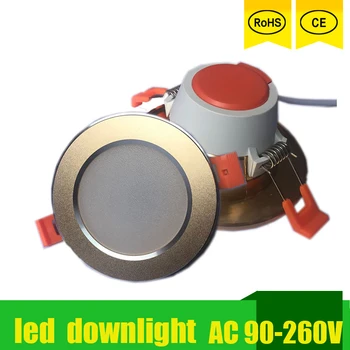 

LED Lights Spot Led Down Light Spot Light Focos Led Techo 220v 230v 110v 18w 15w-3w Round Gold For Indoor Aisle Ceiling Light