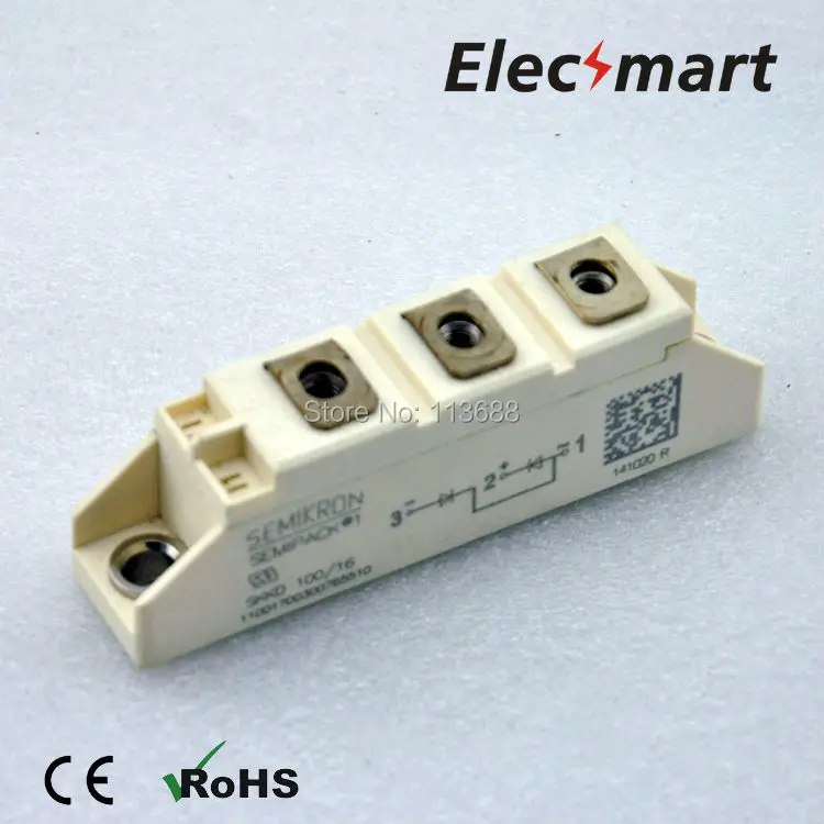 

Semikron Power Rectifier Diode Modules SKKD100/16