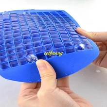 200 шт/партия быстрая 160 сетки DIY креативная форма для льда Силиконовый поднос для льда 1 см квадратная форма фруктовый лед производитель кубиков