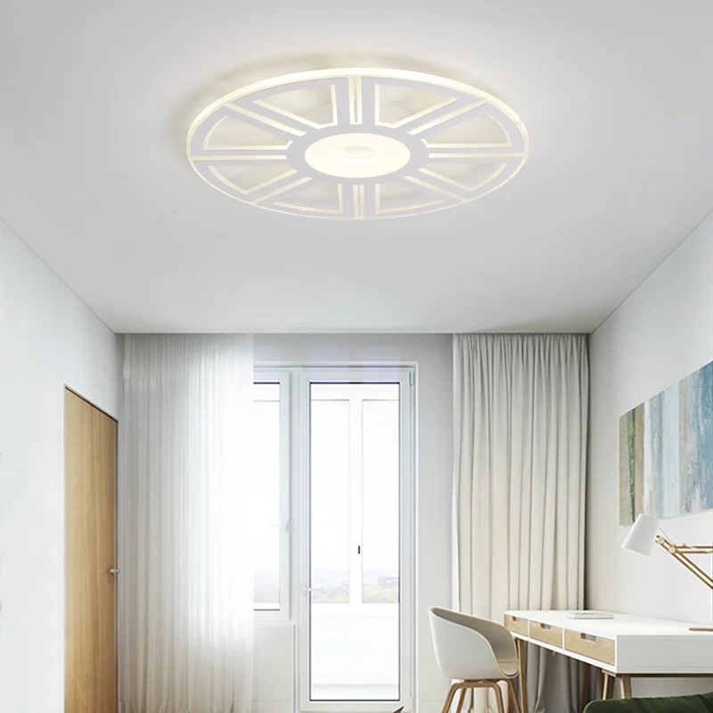 

Rings white finished chandeliers circle LEVOU lights modern chandelier for living room acrylic ceiling Chandelier Interior light